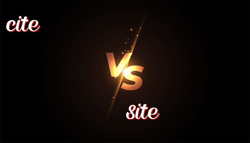 Understanding the Difference Between Cite and Site