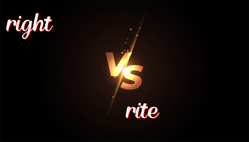 Distinguishing Between Right and Rite