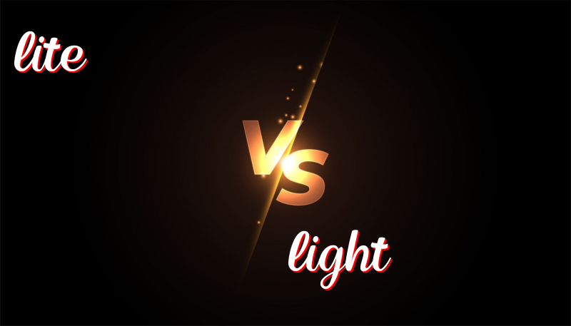 Lite vs Light: Understanding the Difference