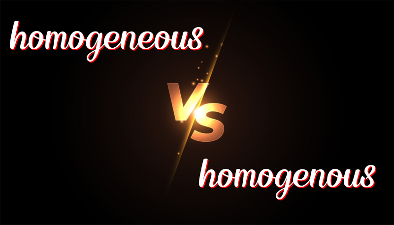 Differentiating Homogeneous and Homogenous: Understanding Usage and Context