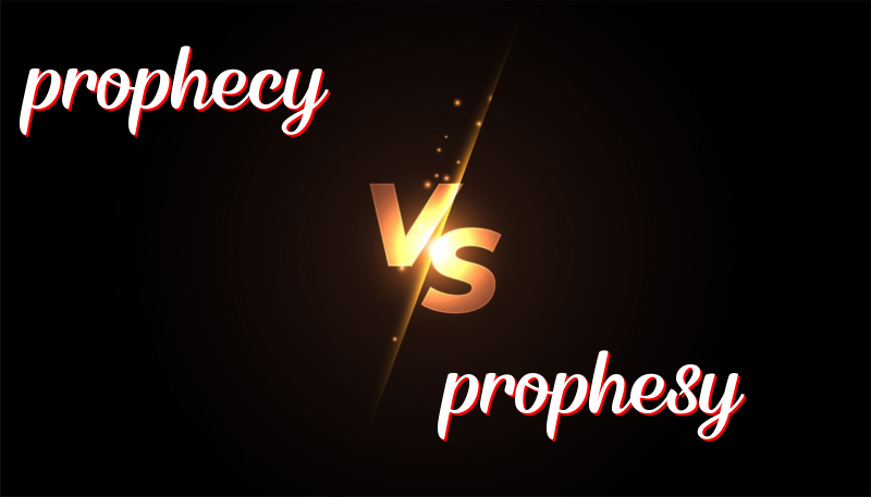 英語單詞prophecy 與 prophesy的區別