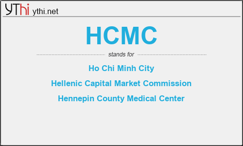 What does HCMC mean? What is the full form of HCMC?