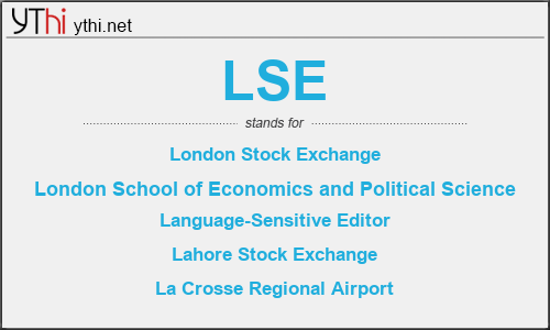 What does LSE mean? What is the full form of LSE?