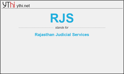 What does RJS mean? What is the full form of RJS?