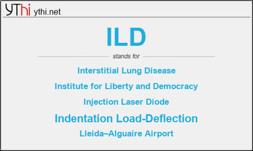 What does ILD mean? What is the full form of ILD?