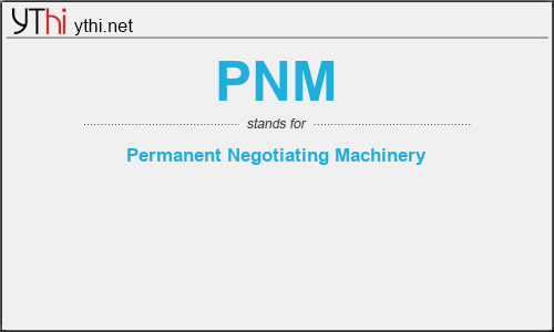 What does PNM mean? What is the full form of PNM?