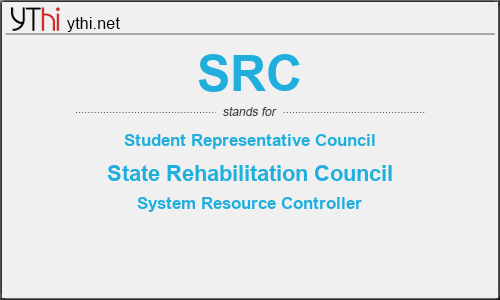 What does SRC mean? What is the full form of SRC?