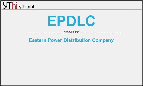 What does EPDLC mean? What is the full form of EPDLC?