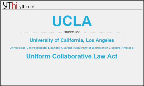 What does UCLA mean? What is the full form of UCLA?