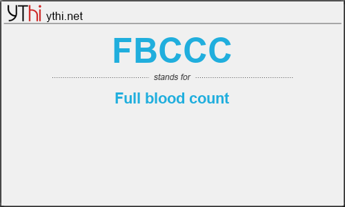 What does FBCCC mean? What is the full form of FBCCC?
