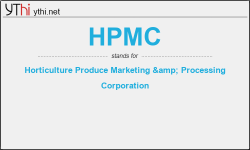 What does HPMC mean? What is the full form of HPMC?