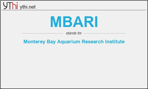 What does MBARI mean? What is the full form of MBARI?