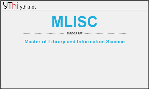 What does MLISC mean? What is the full form of MLISC?