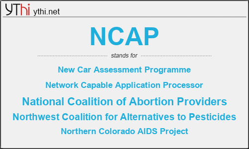 What does NCAP mean? What is the full form of NCAP?