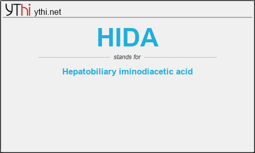 What does HIDA mean? What is the full form of HIDA?