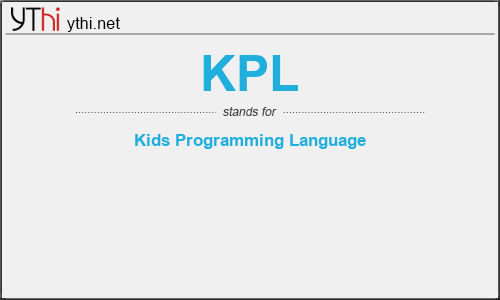 What does KPL mean? What is the full form of KPL?