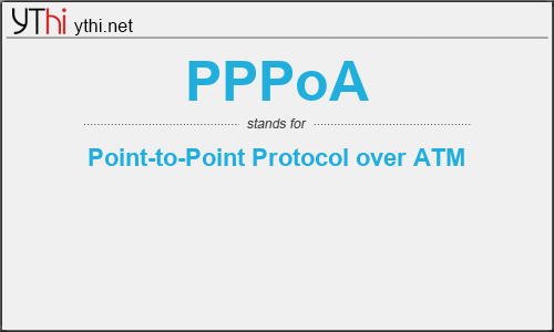 What does PPPOA mean? What is the full form of PPPOA?