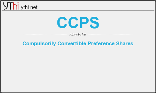 What does CCPS mean? What is the full form of CCPS?