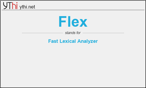 What does FLEX mean? What is the full form of FLEX?