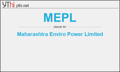 What does MEPL mean? What is the full form of MEPL?