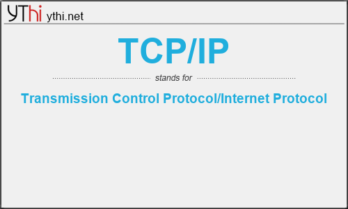 What does TCP/IP mean? What is the full form of TCP/IP?