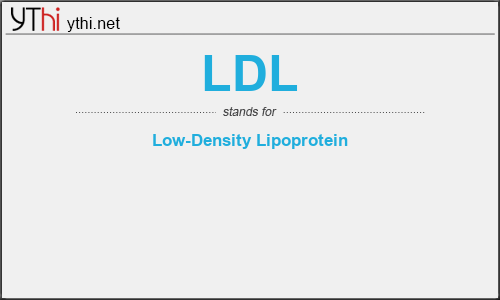 What does LDL mean? What is the full form of LDL?
