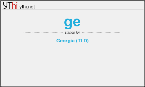 What does GE mean? What is the full form of GE?