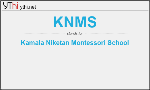 What does KNMS mean? What is the full form of KNMS?