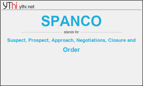 What does SPANCO mean? What is the full form of SPANCO?