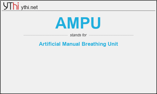 What does AMPU mean? What is the full form of AMPU?