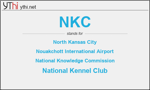 What does NKC mean? What is the full form of NKC?