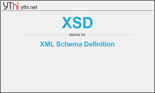 What does XSD mean? What is the full form of XSD?