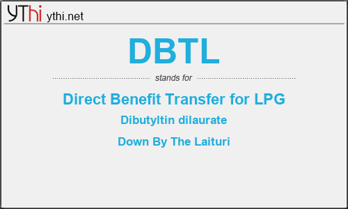 What does DBTL mean? What is the full form of DBTL?