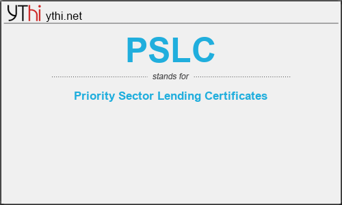 What does PSLC mean? What is the full form of PSLC?