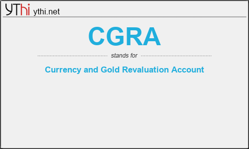 What does CGRA mean? What is the full form of CGRA?