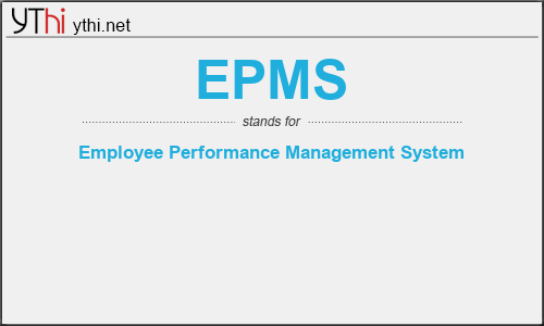 What does EPMS mean? What is the full form of EPMS?