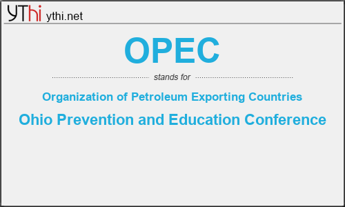 What does OPEC mean? What is the full form of OPEC?