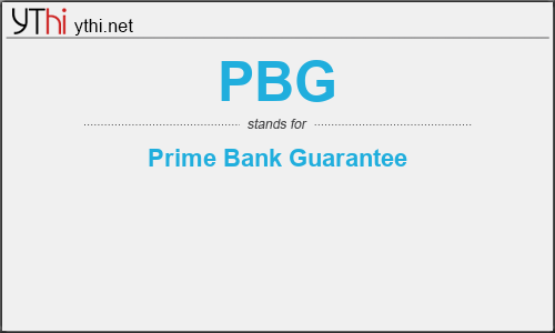 What does PBG mean? What is the full form of PBG?