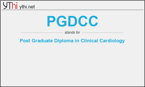 What does PGDCC mean? What is the full form of PGDCC?