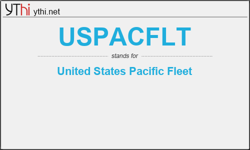 What does USPACFLT mean? What is the full form of USPACFLT?