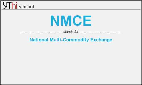 What does NMCE mean? What is the full form of NMCE?