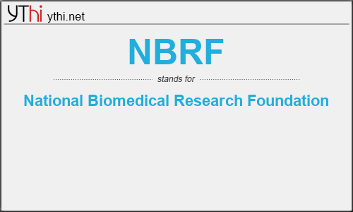 What does NBRF mean? What is the full form of NBRF?