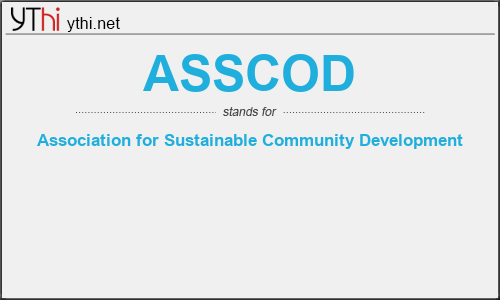 What does ASSCOD mean? What is the full form of ASSCOD?