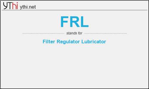 What does FRL mean? What is the full form of FRL?