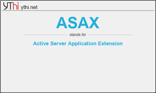 What does ASAX mean? What is the full form of ASAX?