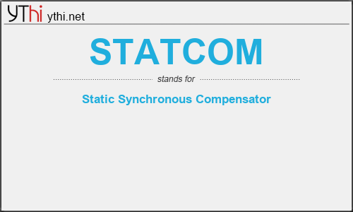What does STATCOM mean? What is the full form of STATCOM?