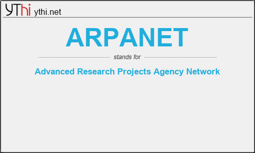 What does ARPANET mean? What is the full form of ARPANET?