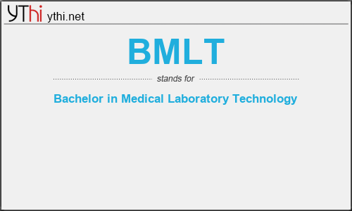 What does BMLT mean? What is the full form of BMLT?