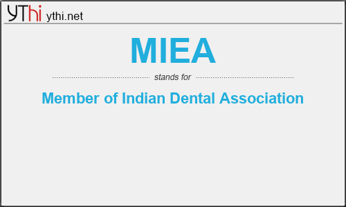 What does MIEA mean? What is the full form of MIEA?