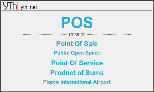 What does POS mean? What is the full form of POS?